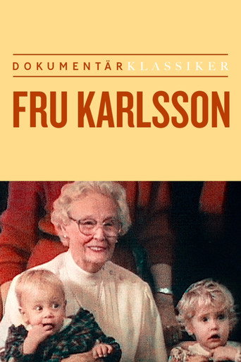 Movie poster for Fru Karlsson (1992)