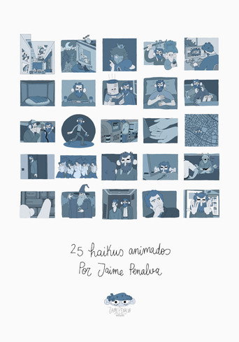 Movie poster for 25 haikus animados