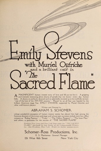 Movie poster for The Sacred Flame (1920)