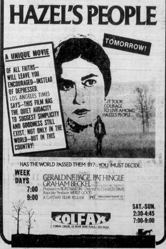 Movie poster for Hazel's People (1973)