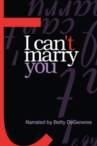Movie poster for I Can't Marry You (2004)