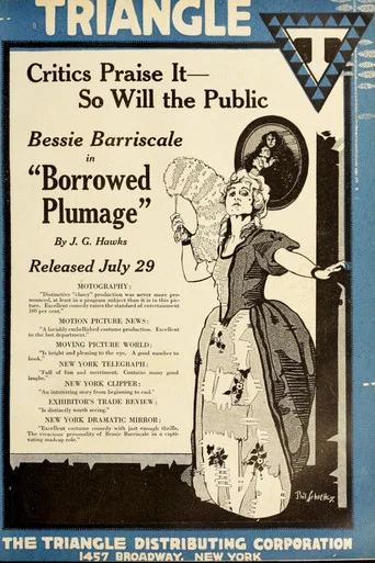 Movie poster for Borrowed Plumage (1917)