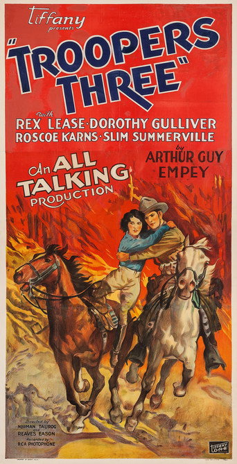 Movie poster for Troopers Three (1930)