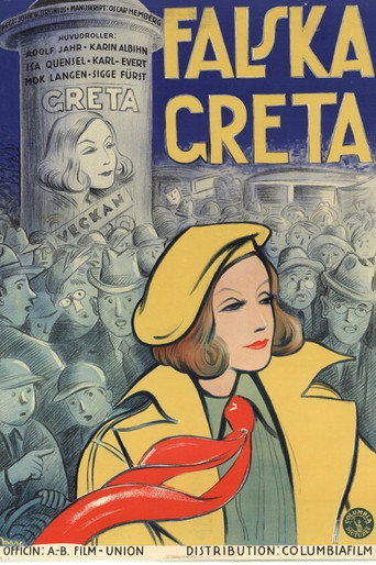 Movie poster for Falska Greta (1934)