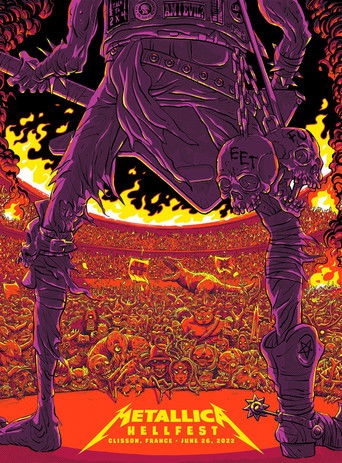Metallica Live Hellfest 2022 poster