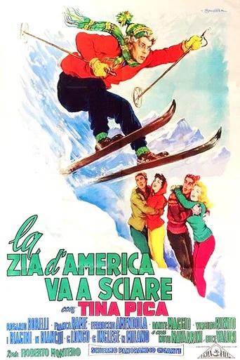 Movie poster for La zia d'America va a sciare (1958)