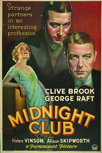 Movie poster for Midnight Club (1933)