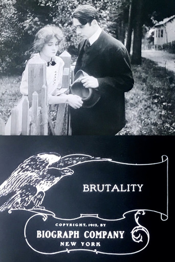 Movie poster for Brutality (1912)