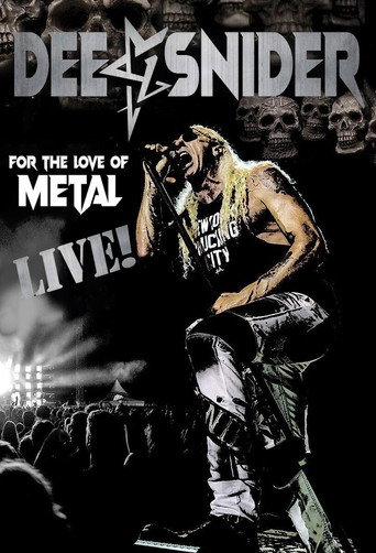 Movie poster for Dee Snider: For the Love of Metal Live! (2020)