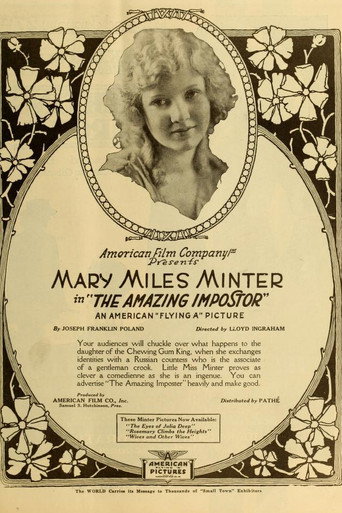 Movie poster for The Amazing Impostor (1919)