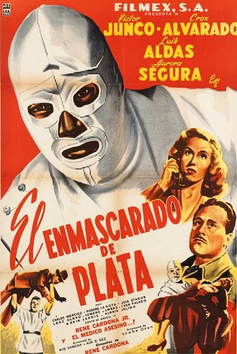 Movie poster for El enmascarado de plata (1954)