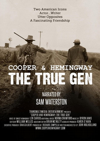 Movie poster for Cooper and Hemingway: The True Gen (2013)