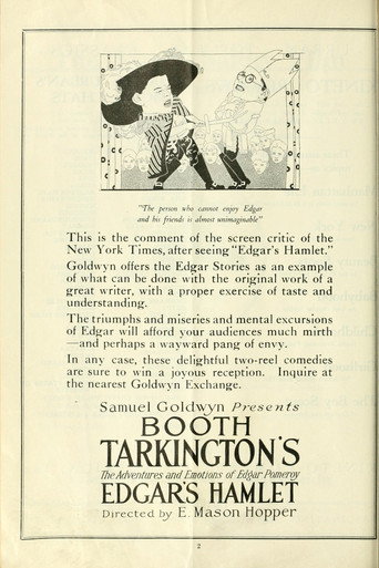 Movie poster for Edgar's Hamlet (1920)