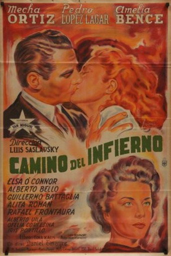 Movie poster for Camino del infierno (1945)