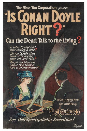 Movie poster for Is Conan Doyle Right? (1923)