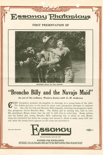Movie poster for Broncho Billy and the Navajo Maid (1913)