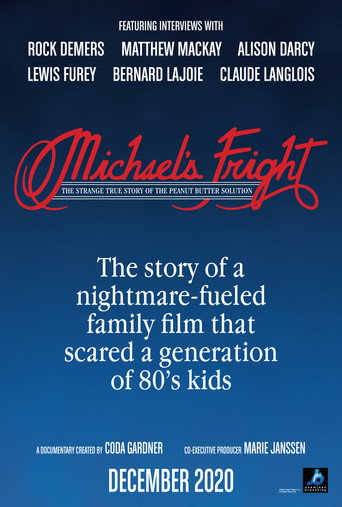 Movie poster for Michael's Fright: The Strange True Story of the Peanut Butter Solution (2020)