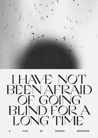 Movie poster for I HAVE NOT BEEN AFRAID OF GOING BLIND FOR A LONG TIME (2022)
