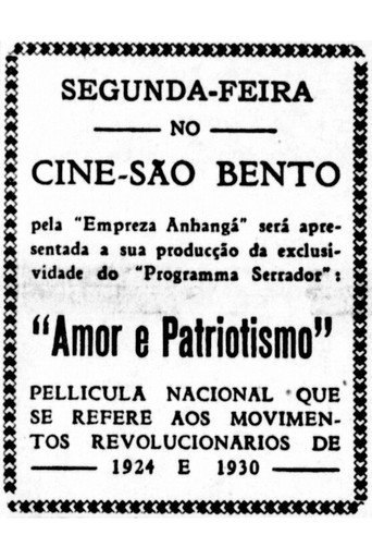 Movie poster for Amor e Patriotismo (1930)