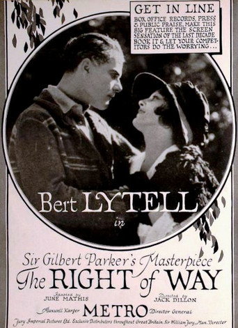 Movie poster for The Right of Way (1920)
