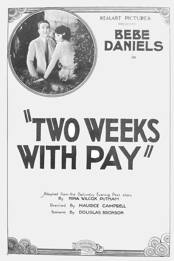 Movie poster for Two Weeks with Pay (1921)