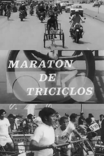 Maratón de triciclos poster