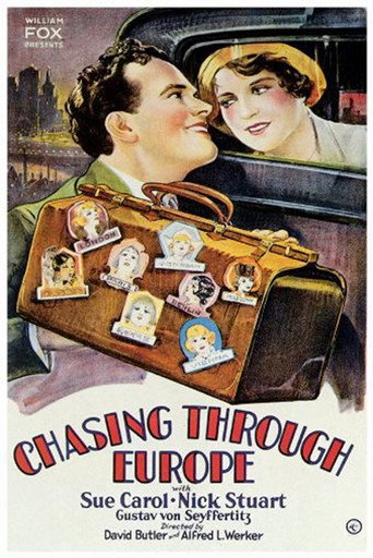 Movie poster for Chasing Through Europe (1929)