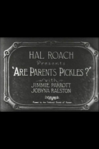 Movie poster for Are Parents Pickles? (1925)