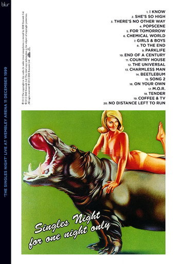 Movie poster for Blur: The Singles Night - Live at Wembley Arena (1999)