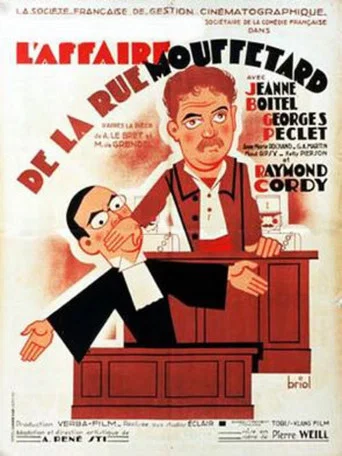 Movie poster for The Mouffetard Street case (1932)