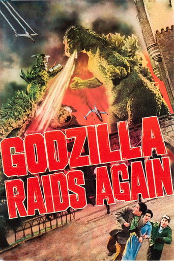 Movie poster for Godzilla Raids Again (1955)