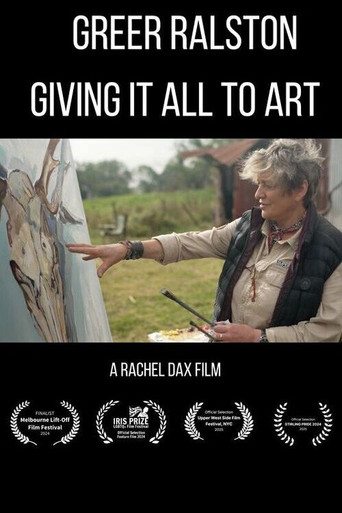 Movie poster for Greer Ralston – Giving It All To Art (2024)