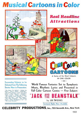Movie poster for Jack and the Beanstalk (1933)