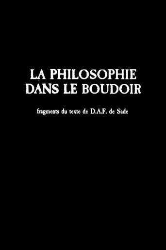 Movie poster for La philosophie dans le boudoir (1991)