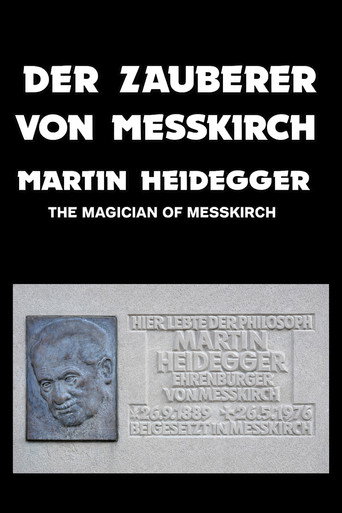 Movie poster for The Magician of Messkirch: Martin Heidegger (1989)