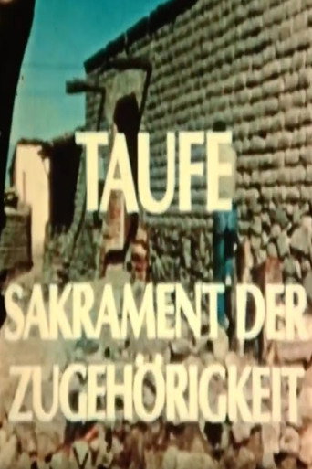 Movie poster for Baptism (1969)