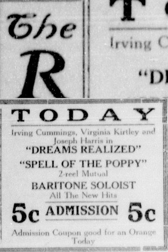 Movie poster for The Spell of the Poppy (1915)