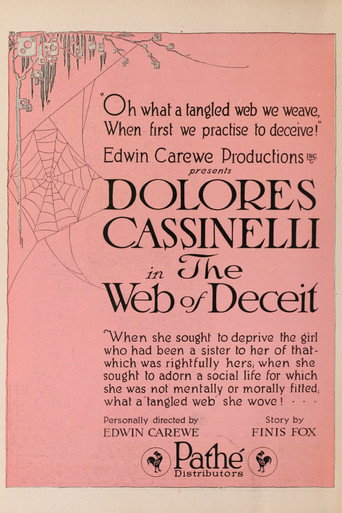 Movie poster for The Web of Deceit (1920)