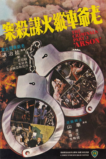 Movie poster for The Criminals, Part 3: Arson (1977)