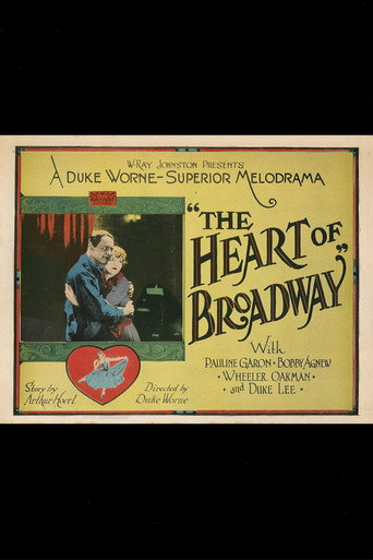 Movie poster for The Heart of Broadway (1928)