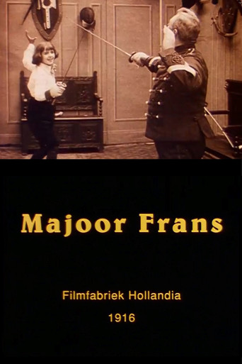 Movie poster for Major Frans (1916)