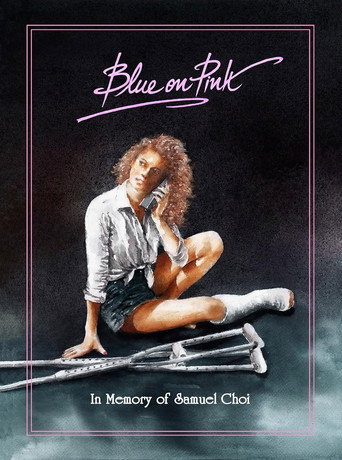 Blue on Pink poster