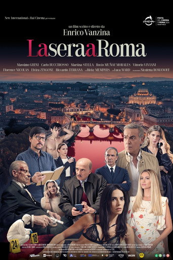 Movie poster for La sera a Roma