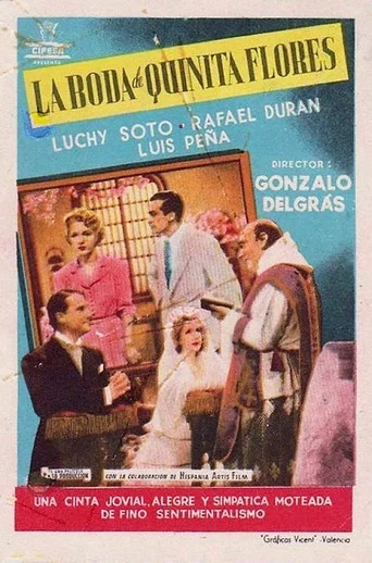 Movie poster for La boda de Quinita Flores (1943)