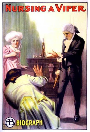 Movie poster for Nursing a Viper (1909)