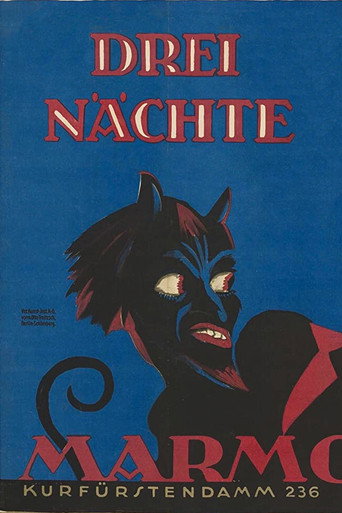 Movie poster for Drei Nächte (1920)
