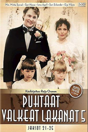 Puhtaat valkeat lakanat poster