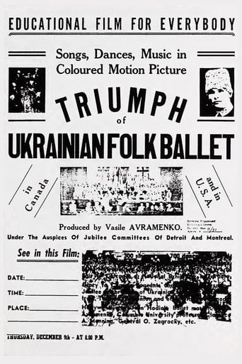 Movie poster for Triumph of Ukrainian Folk Ballet (1954)