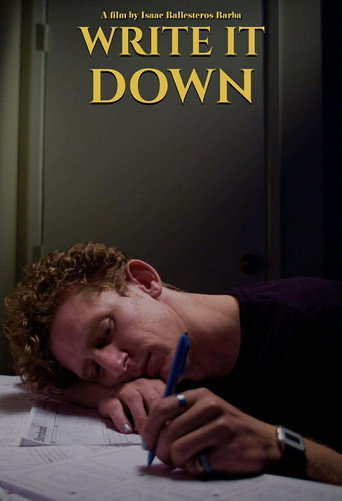 Movie poster for Write It Down