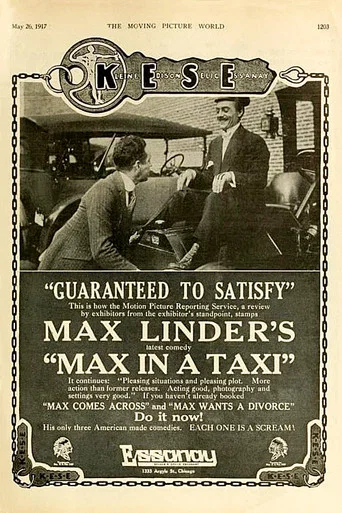 Movie poster for Max in a Taxi (1917)
